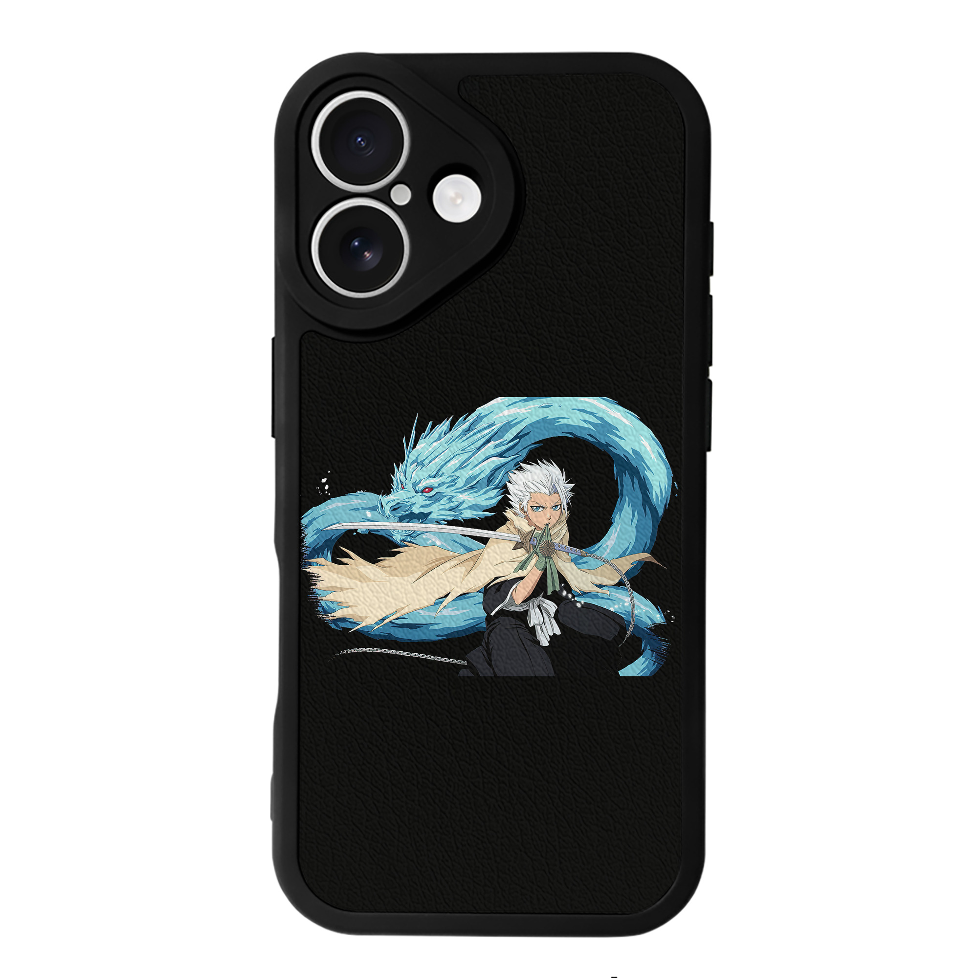 （画像用） ブリーチ 日番谷冬獅郎（ひつがや とうしろう） BLEACH Hitsugaya Toushirou 【iPhone 16シリーズ対応】シリコンスマホケース（レザー調） 材質：シリコン